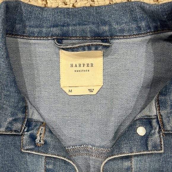 Harper Soft Light Wash Women's Denim Jacket - Picture 7 of 8